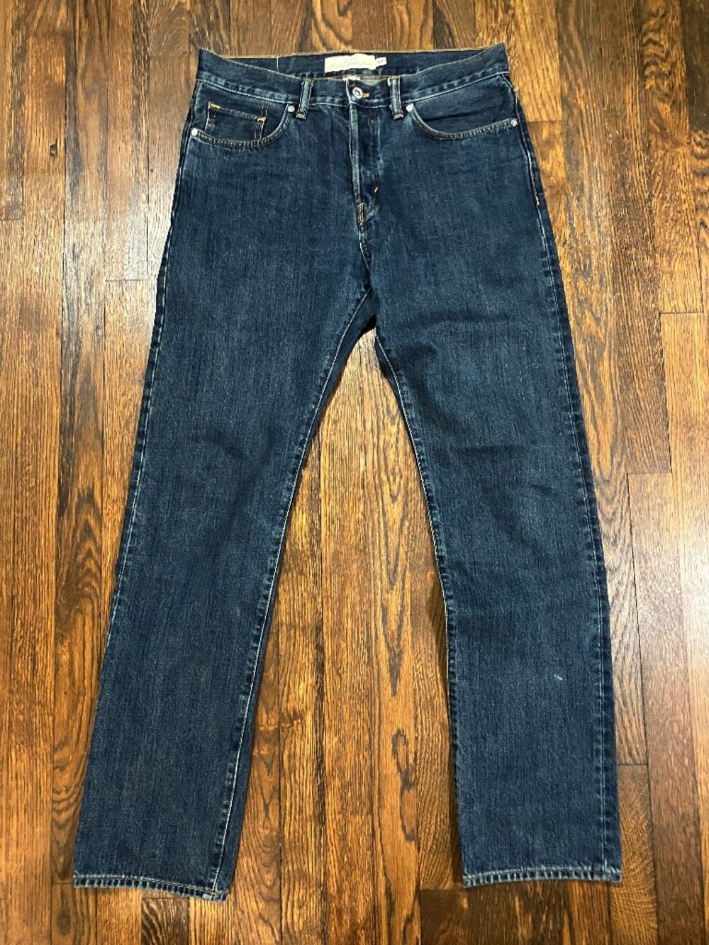 H&M L.O.G.G. Men’s Blue Denim Jeans 5-Pocket classic Button Fly size 32